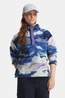 Columbia Helvetia II Printed Cropped Fleece Dames mid blue