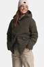 Jack Wolfskin Fiora Bay Long Gevoerde Jas Dames dark khaki