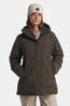 Jack Wolfskin Fiora Bay Long Gevoerde Jas Dames dark khaki