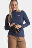 Jack Wolfskin Trail Half Zip Shirt Met Lange Mouwen Dames Navy Blue