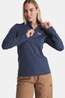 Jack Wolfskin Trail Half Zip Shirt Met Lange Mouwen Dames Navy Blue
