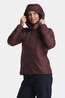 Didriksons Karix Gevoerde Jas Dames Bordeaux / Maroon