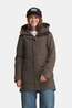Didriksons Felia Gevoerde Parka Dames mid brown