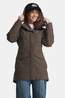 Didriksons Felia Gevoerde Parka Dames mid brown