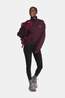 Röhnisch Base Sweat Half Zip Fleecetrui Dames Egg Plant
