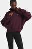 Röhnisch Base Sweat Half Zip Fleecetrui Dames Egg Plant