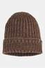 Ayacucho Adventure Ribbed Beanie Muts dark brown