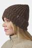 Ayacucho Adventure Ribbed Beanie Muts dark brown