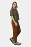 Ayacucho Cropped Mini Embroidery Tee Dames Olive Green