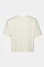 Ayacucho Cropped Mini Embroidery Tee Dames Ivory