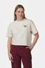 Ayacucho Cropped Mini Embroidery Tee Dames Ivory