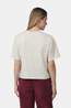 Ayacucho Cropped Mini Embroidery Tee Dames Ivory