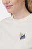 Ayacucho Cropped Mini Embroidery Tee Dames Ivory