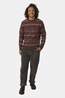 Ayacucho Coniston Fair Isle Crew Neck Trui dark brown/copper