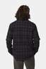 Ayacucho Ember Heavy Flannel Check Longsleeve Overhemd dark blue/brown
