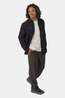 Ayacucho Ember Heavy Flannel Check Longsleeve Overhemd dark blue/brown