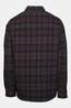 Ayacucho Ember Heavy Flannel Check Longsleeve Overhemd dark blue/brown