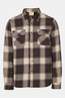 Ayacucho Timber Heavy Flannel Check Longsleeve Overhemd Brown/Ecru
