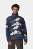 Ayacucho Hemlock HZ Fleecetrui Heren Navy Blue/Patterned