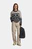 KAVU Wood Valley Gebreide Trui Dames black/white