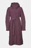 Ayacucho Canopy Trench Coat Regenparka Dames Egg Plant