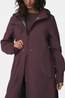 Ayacucho Canopy Trench Coat Regenparka Dames Egg Plant