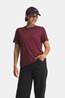 Buitenmens Buitenmens Denimcel T-Shirt Dames Egg Plant