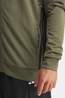 adidas The Workout Essentials All-Set 3-Stripes Knit Track Top Olive Green