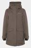 Didriksons Felia Gevoerde Parka Dames mid brown