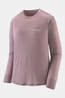 Patagonia L/S Capilene Cool Merino Graphic Shirt Dames Violet