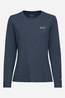 Jack Wolfskin Trail Shirt Met Lange Mouwen Dames Navy Blue