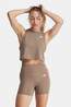 adidas Train Essentials Boxy Workout Tank Top Dames dark khaki