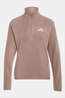 adidas Terrex Multi Essentials Half Zip Fleecetrui Dames mid brown
