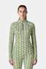 Patagonia Capilene Midweight Zip-Neck Thermoshirt Dames Light Blue/Patterned