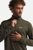 Jack Wolfskin Trail Half Zip Shirt Met Lange Mouwen Heren dark khaki