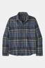Patagonia Cotton In Conversion Fjord Flannel Blouse Mid Blue/Checks