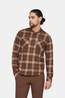 Mammut Alvra Longsleeve Shirt Heren Dark Brown/Beige