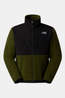 The North Face Retro Denali Fleecevest Heren Dark Khaki/Black