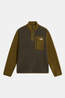 The North Face Yumiori 1/4 Zip Fleecetrui Heren Mid Green/Mustard