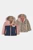 Patagonia Baby Reversible Tribbles Hoody Gevoerde Jas Junior Navy Blue/Mid Pink