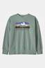 Patagonia Crew Sweatshirt Trui Kind dark green/green