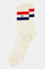 Alfredo Gonzales Merino Athletic Stripe Wandelsok off white/red