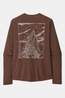 Patagonia Long-Sleeved Capilene Cool Daily - Cloud Crag Shirt dark brown/mid brown
