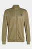 adidas The Workout Essentials All-Set 3-Stripes Knit Track Top Olive Green
